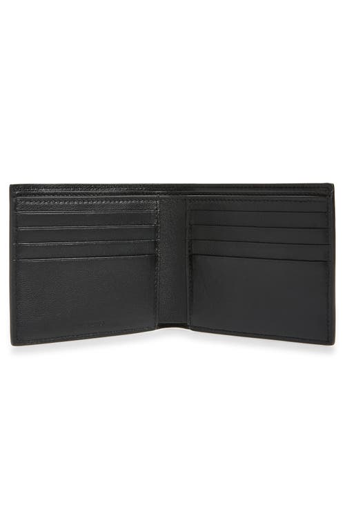 Balenciaga Black Wallet With Contrasting Logo Print In Leather Man In Black