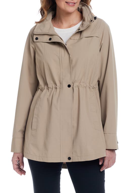 Gallery Water Resistant Packable Jacket In Mushroom