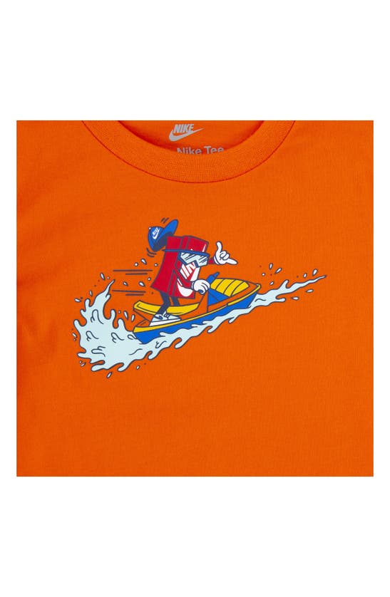 Shop Nike Kids' Boxy Graphic T-shirt In Safety Orange
