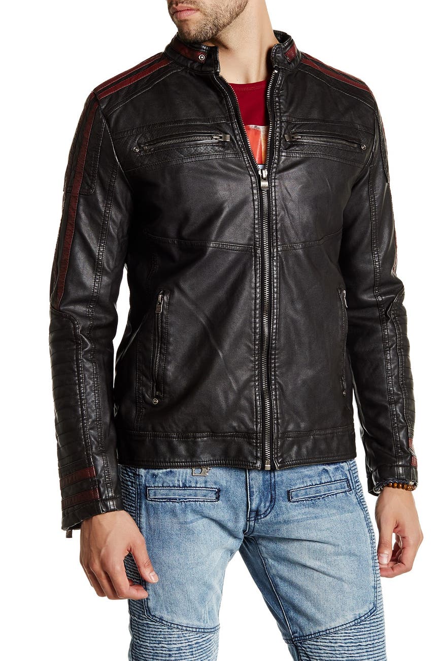 XRAY Topstitched Faux Leather Jacket Nordstrom Rack