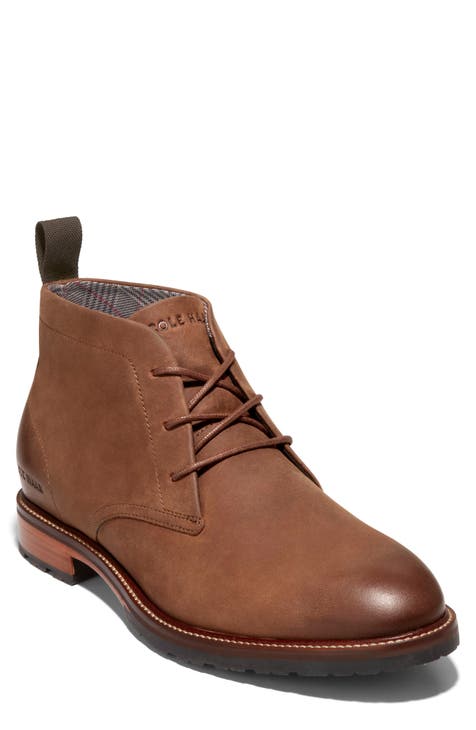 Cole Haan Men's Grand+ Chocolate/Ivory Leather Chukka Boots C36933