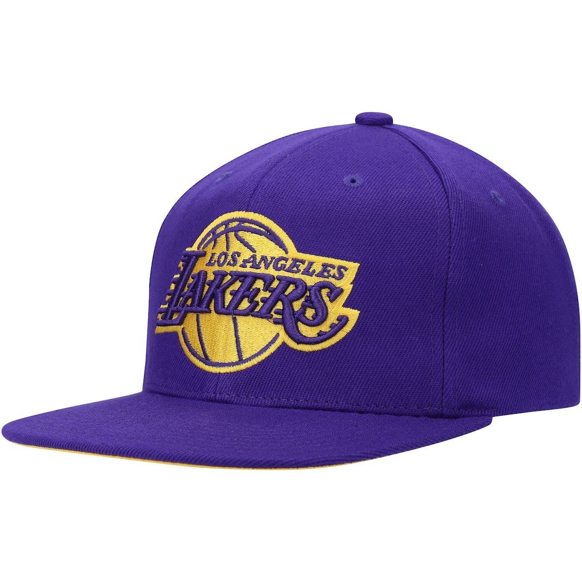 purple lakers snapback