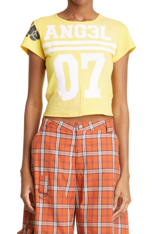 Collina Strada Women's Ang3L Cotton Graphic Tee in Collina Yellow