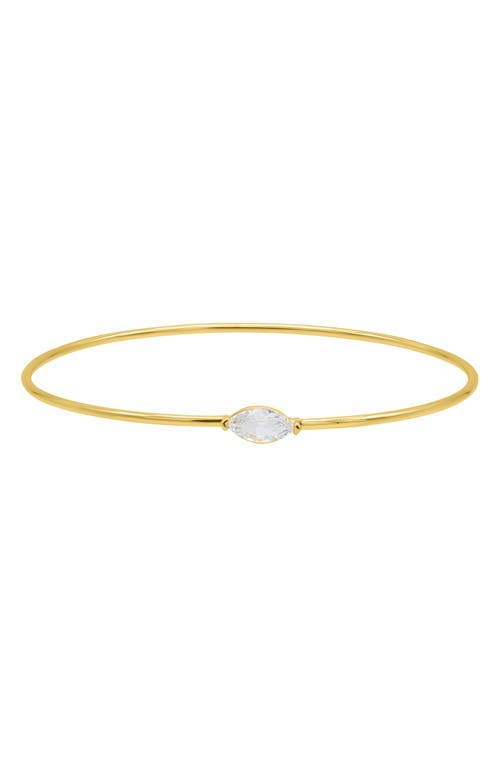 Adornia Set Of 2 Cubic Zirconia Stacking Bracelets In Gold