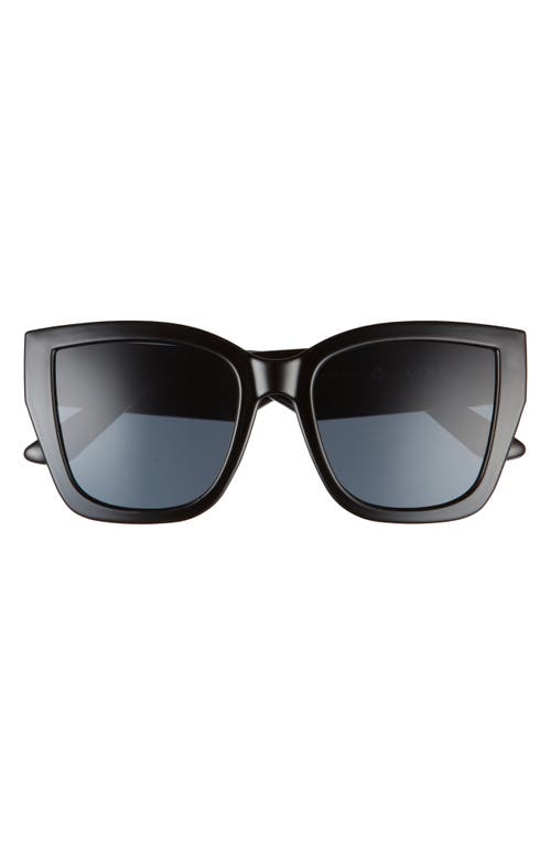 Haedus 53mm Cat Eye Sunglasses in Black /Smoke Mono