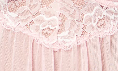 Rachel Rachel Roy Molded Cup Lace Babydoll Chemise In Rose