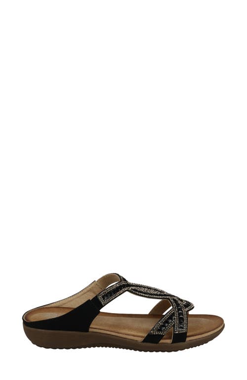 Good Choice New York Alora Embellished Slide Sandal In Black
