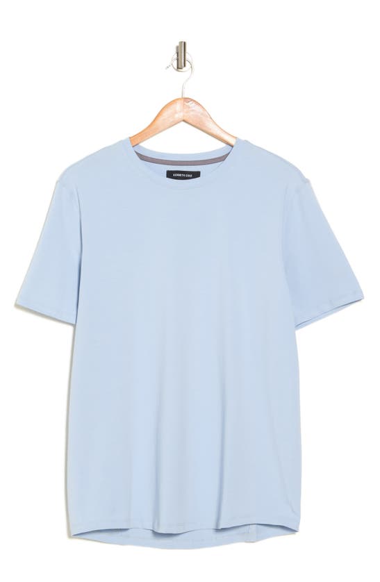 Shop Kenneth Cole Crewneck T-shirt In Light Blue