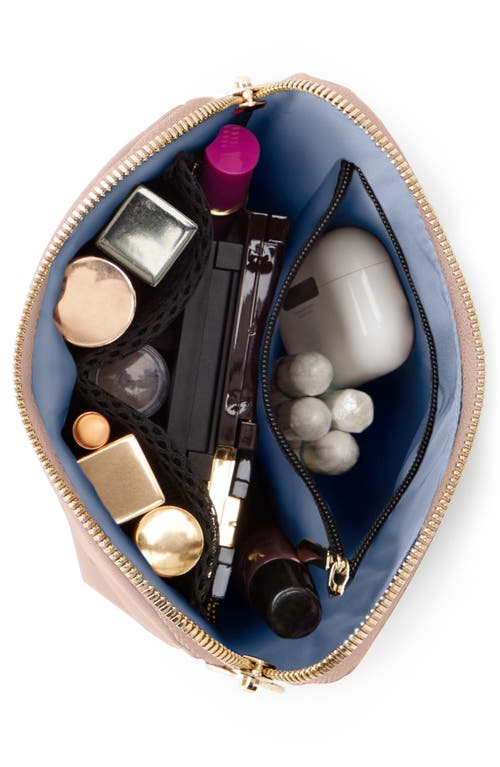 Kusshi Everyday Cosmetics Bag In Blush/cool Grey