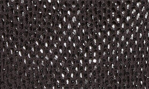 Diotima Trinity Marina Crystal Embellished Open Knit Sweater Tank In Black