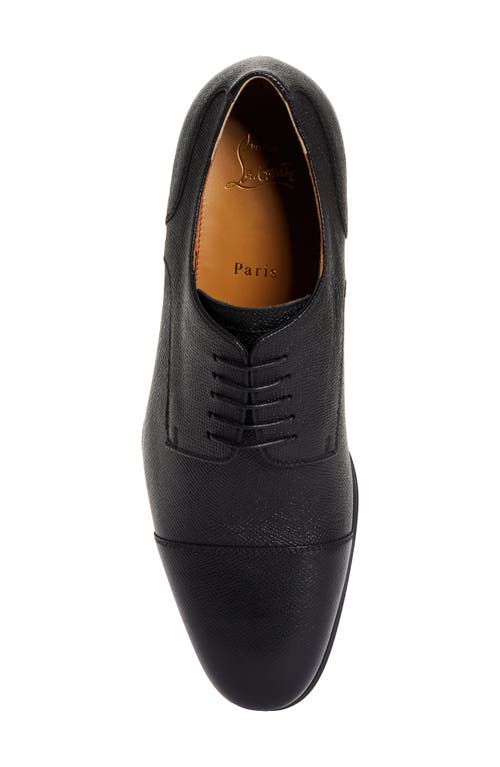 Shop Christian Louboutin Surcity Cap Toe Derby In Black