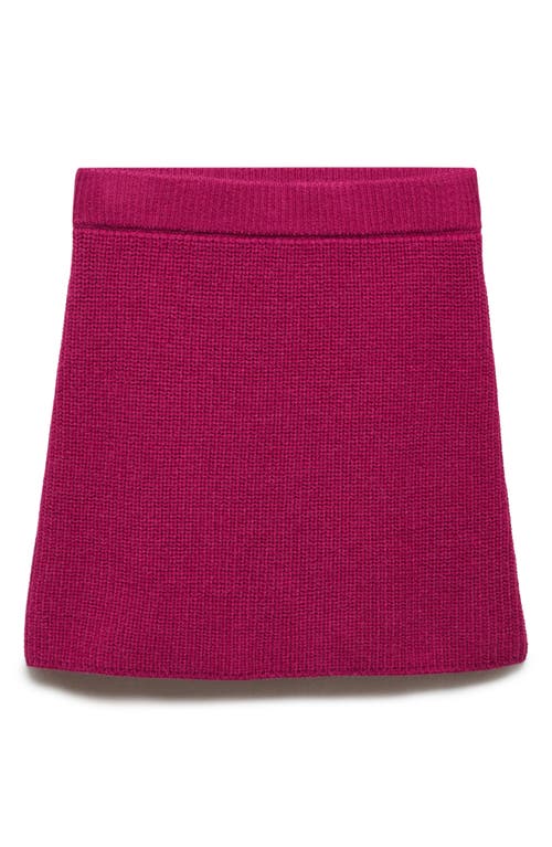 MANGO Knit Miniskirt Purple at Nordstrom,