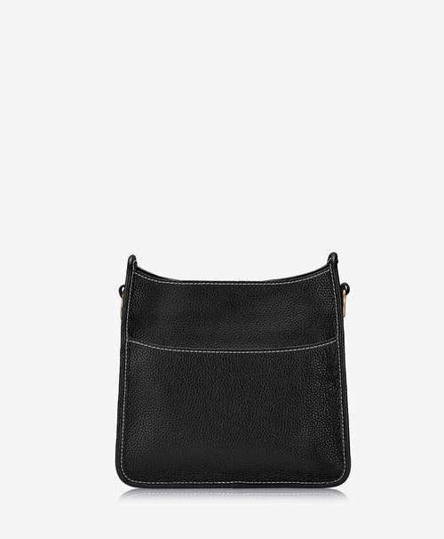 Gigi New York Elle Pebble Leather Crossbody Bag In Black