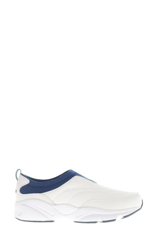 Propét Stability Slip-on Sneaker In White/navy