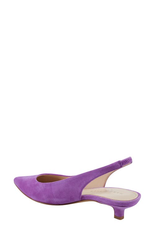 Marc Fisher Ltd Posey Pointed Toe Slingback Pump In Medium Purple