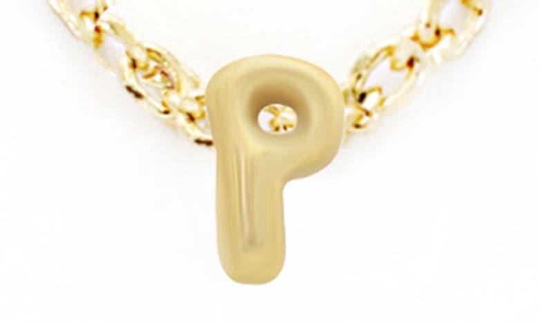Shop Panacea Bubble Initial Necklace In Gold-p