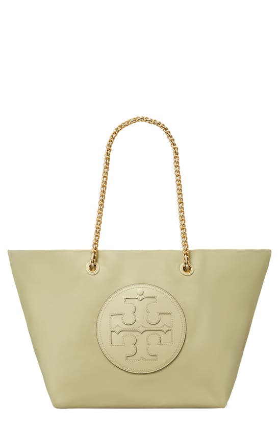 Shop Tory Burch Ella Chain Tote In Olive Sprig