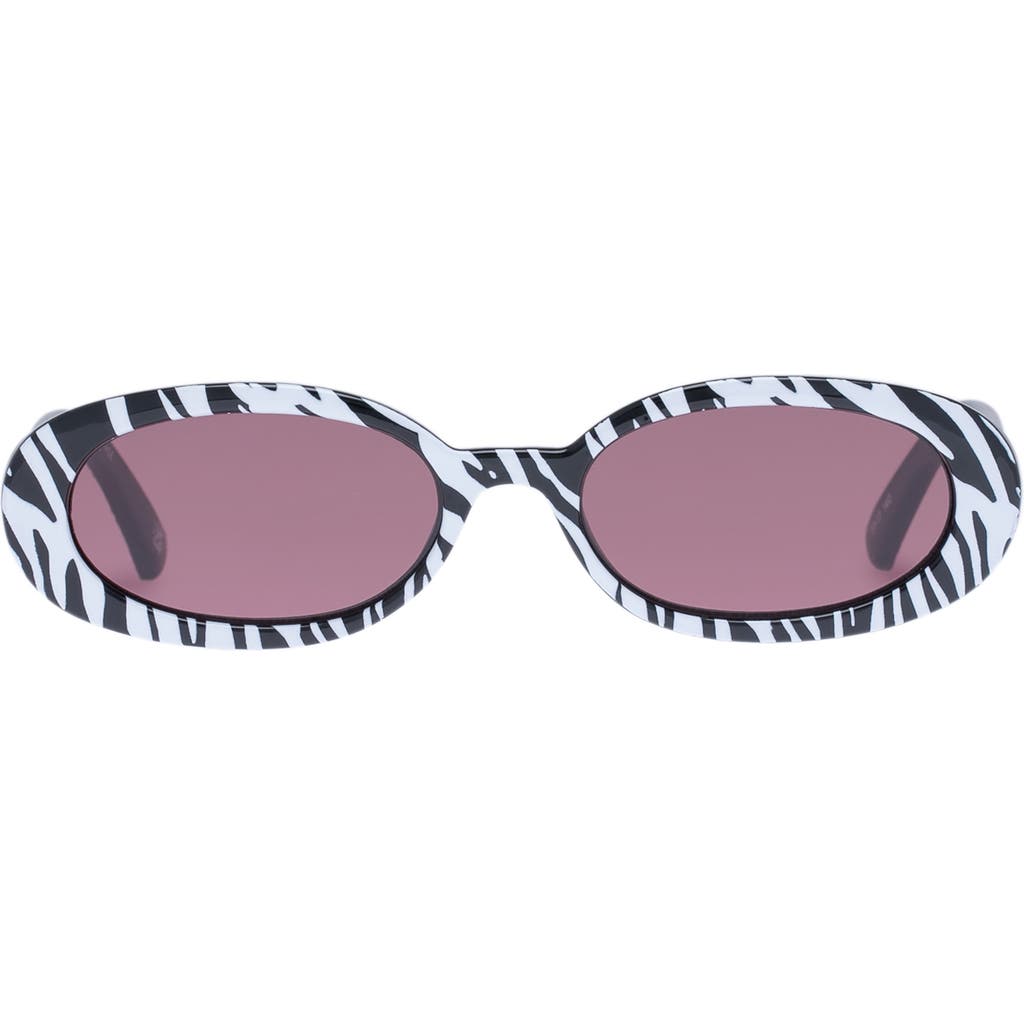 Le Specs Outta Love 51mm Oval Sunglasses In Pink