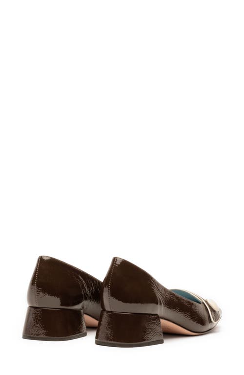 Shop Frances Valentine Mackie Pump In Chocolate/oyster