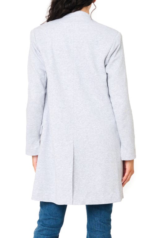 Gibsonlook Notch Collar Cotton Blend Jacket In Heather Grey