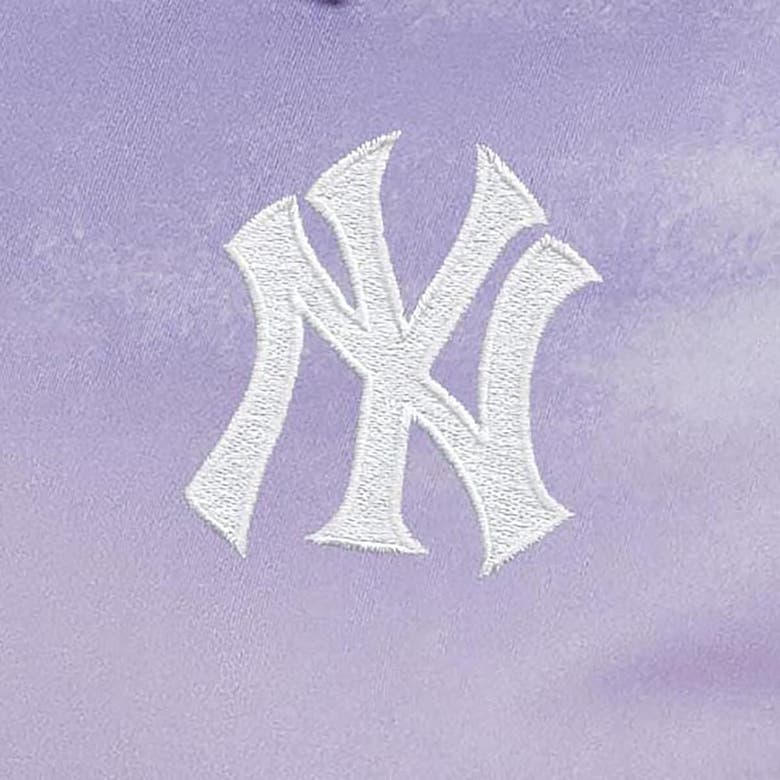 Shop Antigua Purple New York Yankees Render Polo In Heather Purple