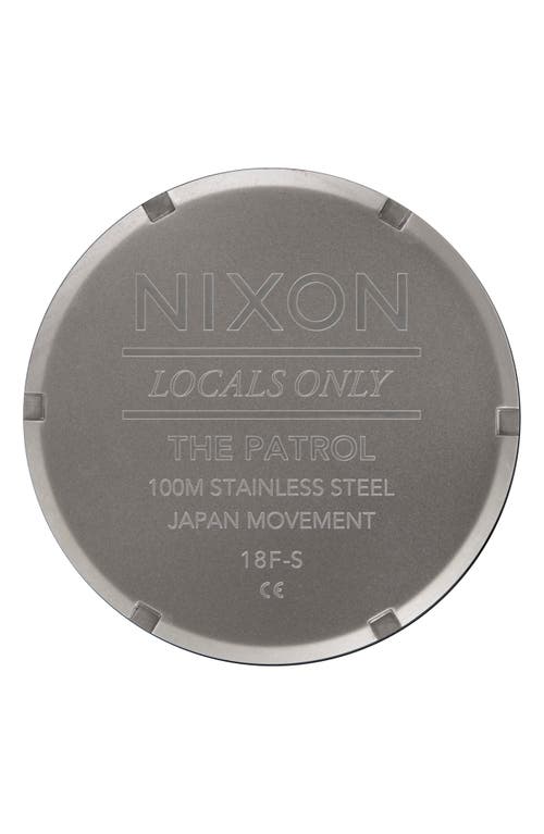 Shop Nixon The Patrol Bracelet Watch, 42mm In Gunmetal/black