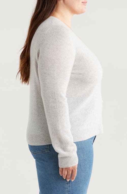 Shop Caslonr Caslon(r) V-neck Cashmere Sweater In Grey Light Heather