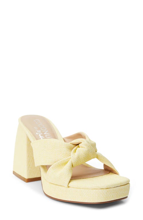 Coconuts by Matisse Esme Knot Slide Sandal in Yellow