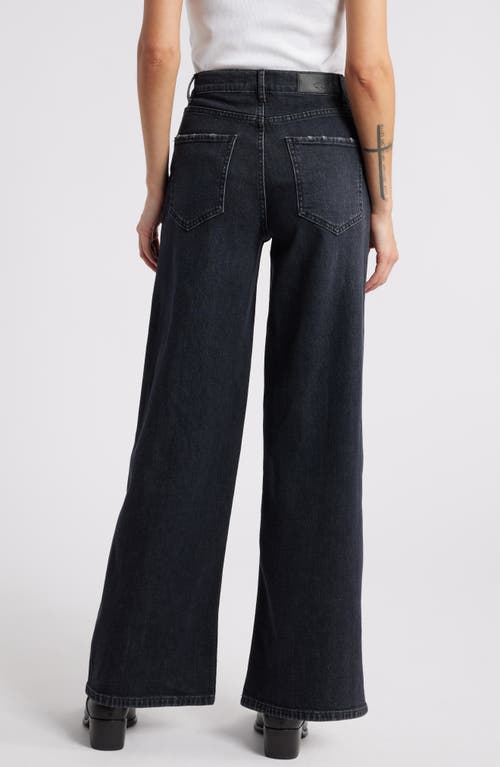 Rails Getty High Waist Wide Leg Jeans In Black Pearl