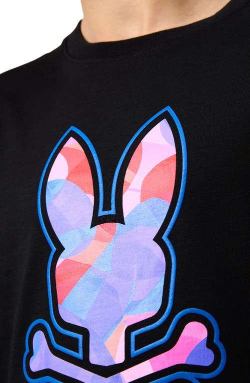 Shop Psycho Bunny Kids' Norridge Pima Cotton Graphic T-shirt In Black