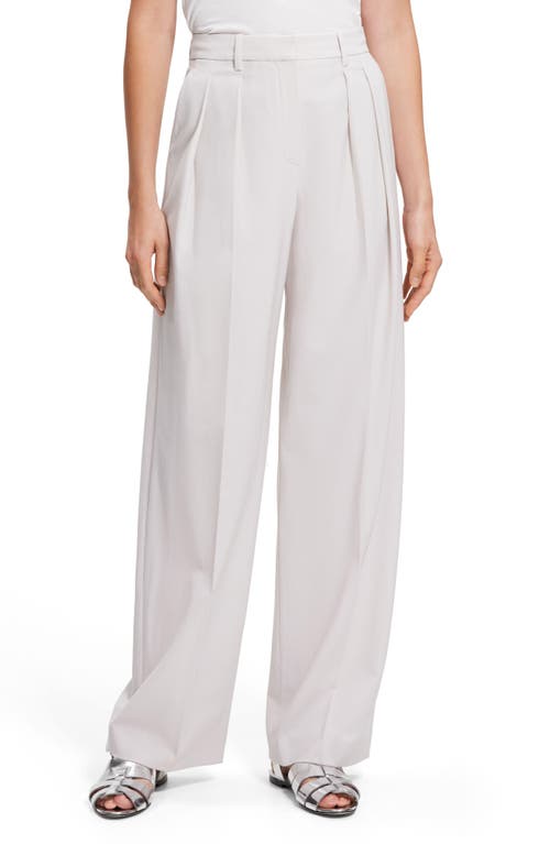 Theory New T Double Pleated Stretch Wool Pants at Nordstrom,