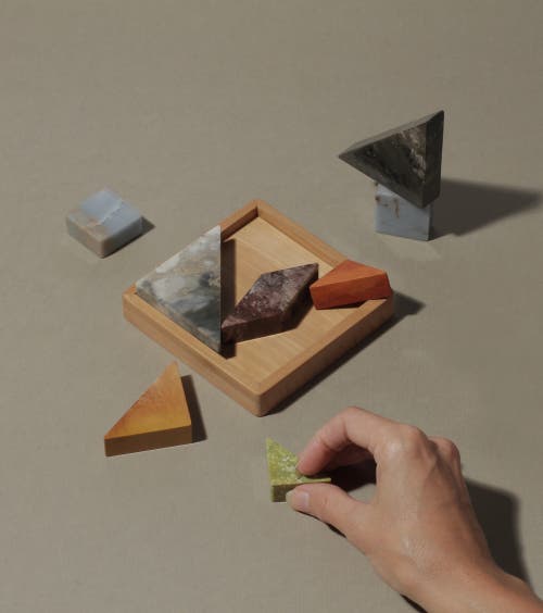 D.a.r. Proyectos Dar Proyectos Tangram 3d Gemstone Puzzle In Multi