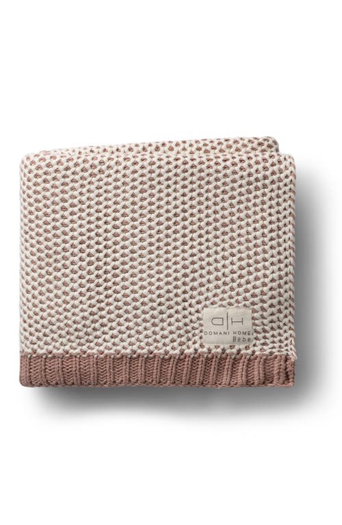 Domani Home Honeycomb Baby Blanket in Blush at Nordstrom