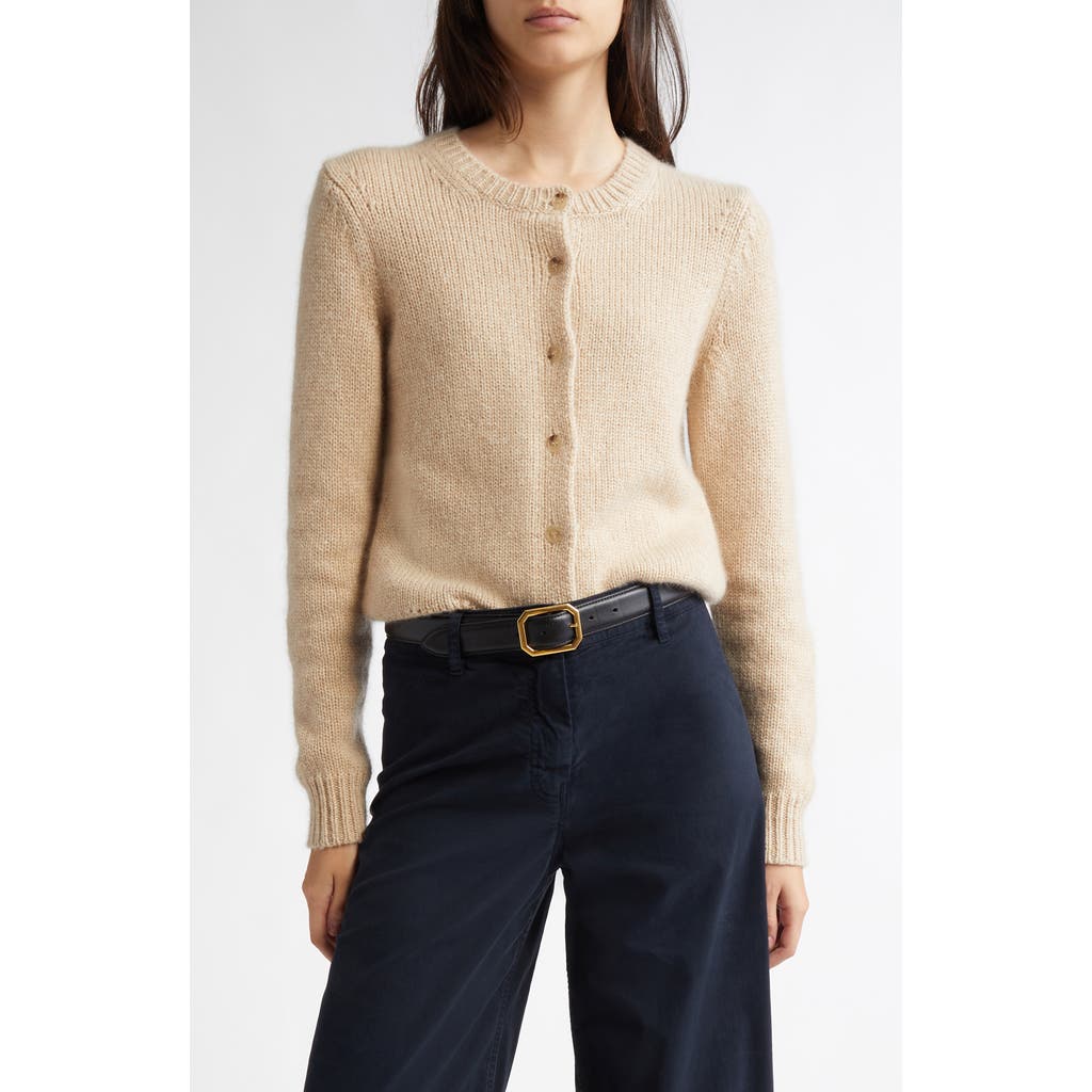 Nili Lotan Saskia Cashmere Cardigan In Parchment