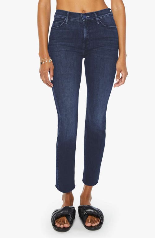 Shop Mother The Dazzler Mid Rise Ankle Straight Leg Jeans In Chip On My Shoulder