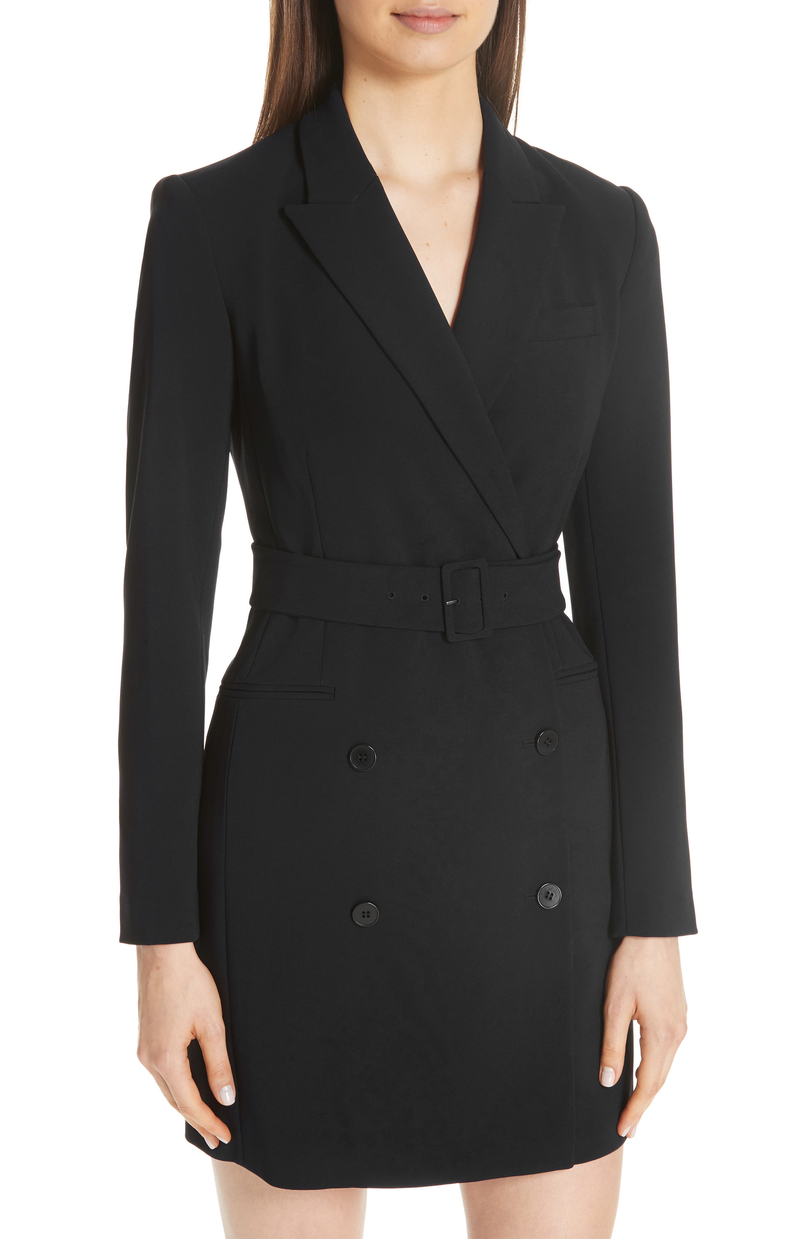 theory belted blazer dress