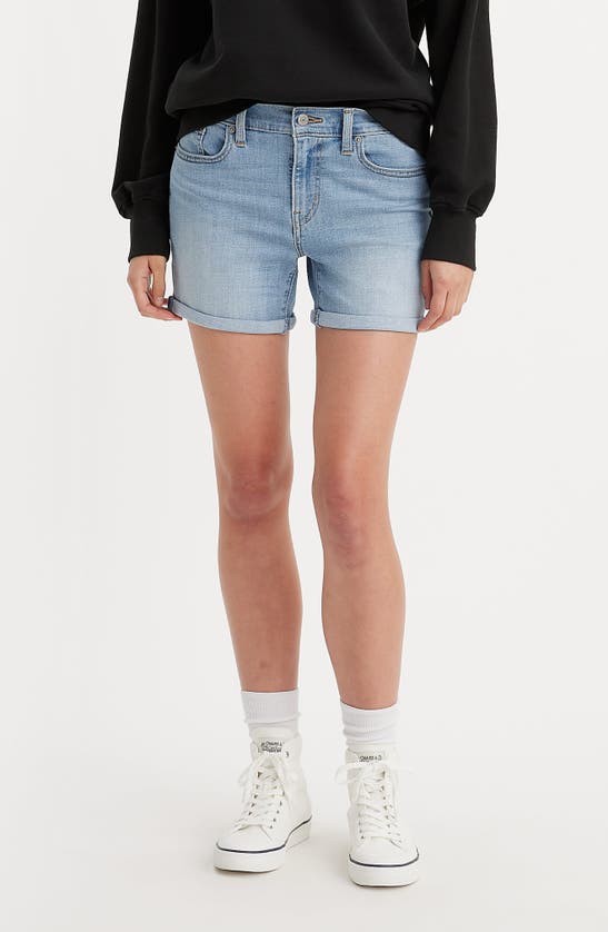 Shop Levi's® Mid Thigh Denim Shorts In Polar Seas