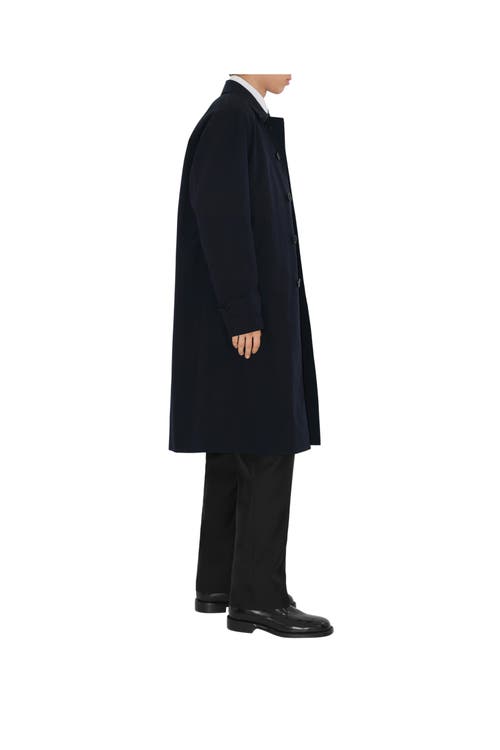 Shop Burberry Long Camden Heritage Car Coat In Coal Blue