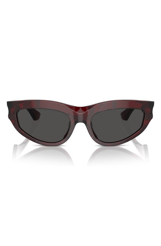 Burberry 55mm Cat Eye Sunglasses In Red