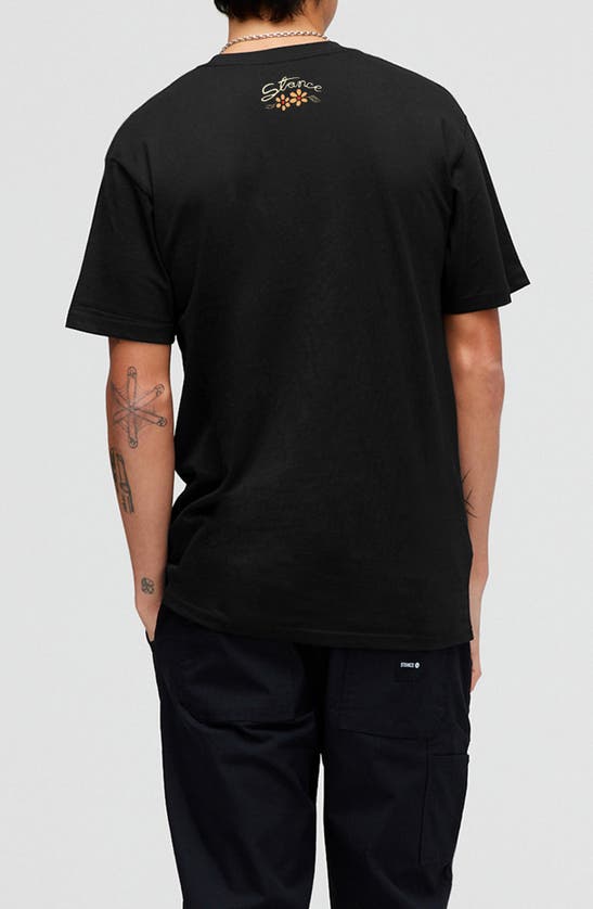 Shop Stance Keep Growing Cotton Graphic T-shirt In Black