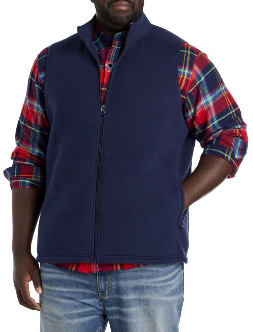 Shop Harbor Bay By Dxl Polar Fleece Vest In Navy