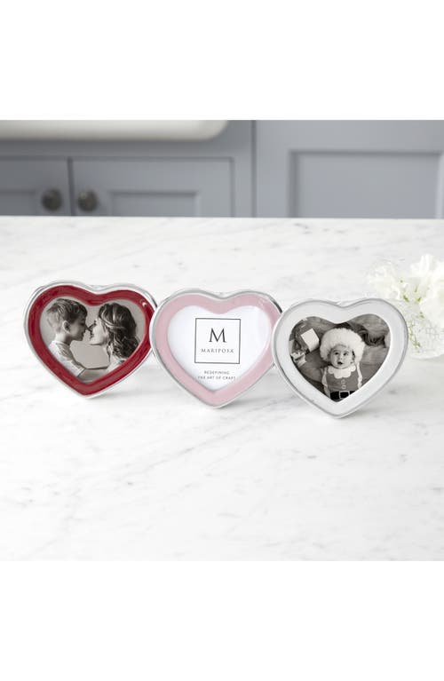 Mariposa Signature Heart Picture Frame In Pink