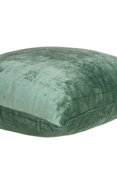 Parkland Collection Square Transitional Throw Pillow In Green