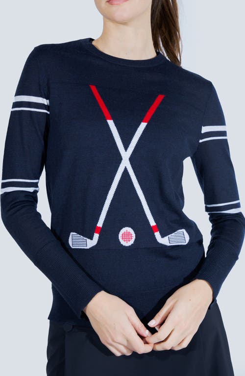 L'etoile Sport Club Sweater 1 In Navy