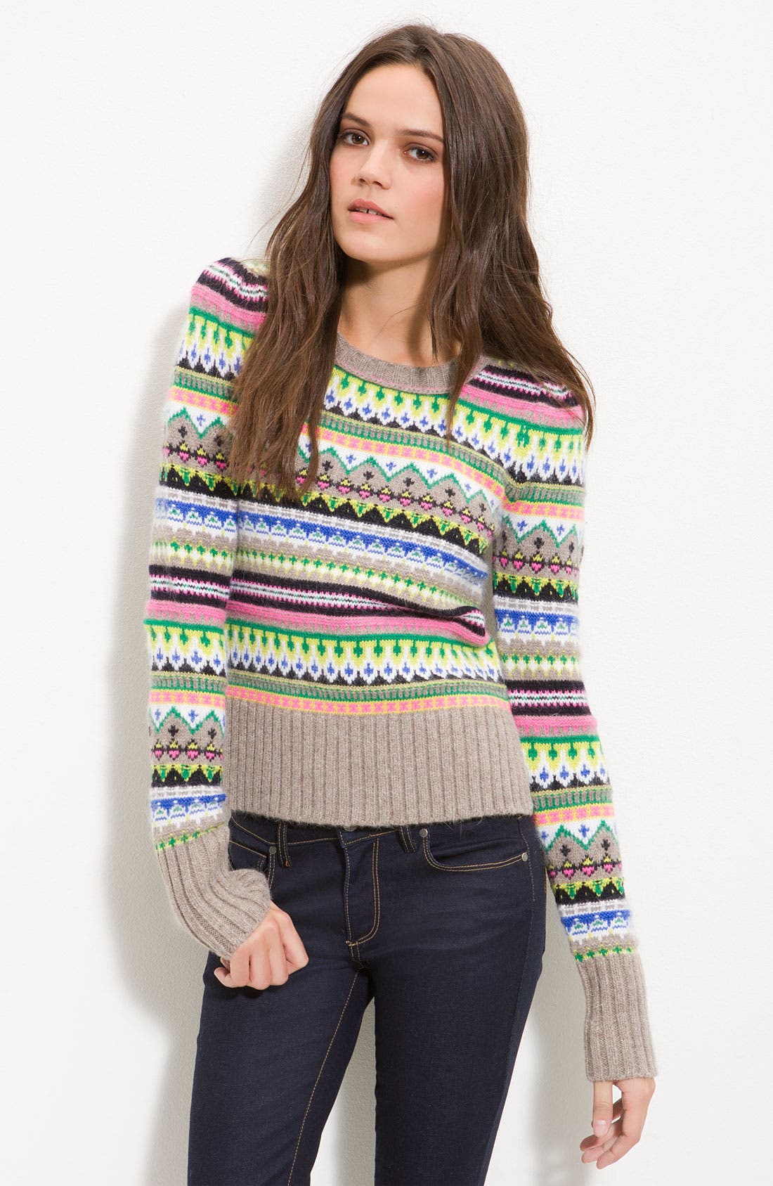 Juicy Couture Bright Fair Isle Sweater Nordstrom