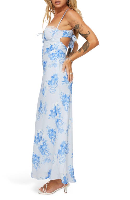 Shop Princess Polly Hamri Floral Maxi Slipdress In White