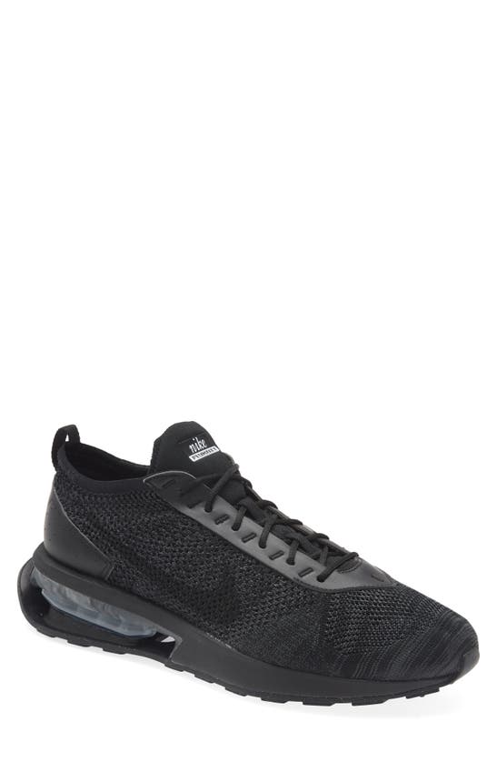 Nike Air Max Flyknit Racer Sneaker In Black/ Anthracite/ Black