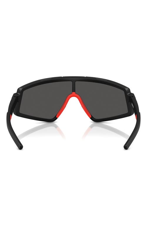 Scuderia Ferrari 47mm Shield Sunglasses In Matte Black
