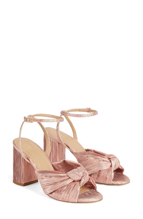 Lk Bennett Eliana Plissé Sandal In Pink