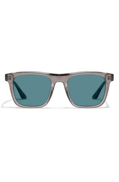 Shop Quay Flip Side 45mm Square Sunglasses In Grey/turquoise